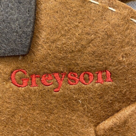 Pottery Barn Kids Rudolph the Red Nosed Reindeer Chair Backer Felt Greyson - Picture 12 of 12